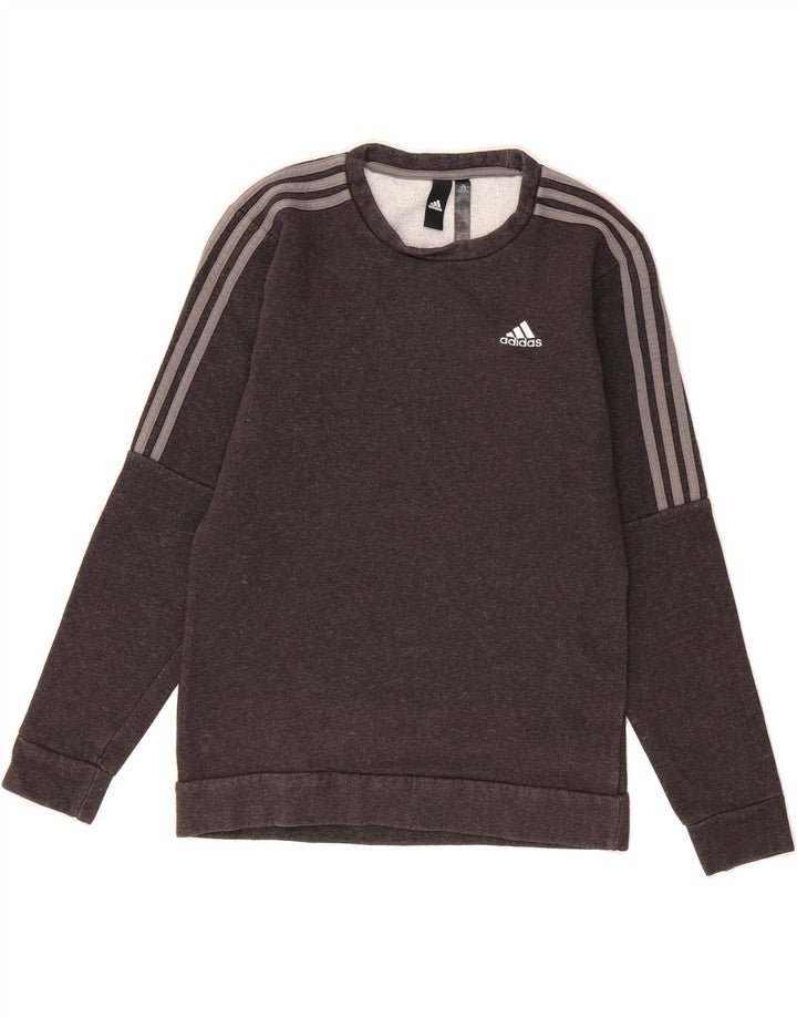 ADIDAS Mens Sweatshirt Jumper XS Grey Cotton Vintage Adidas and Second-Hand Adidas from Messina Hembry 