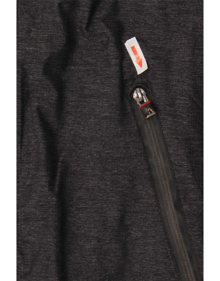Superdry Mens Graphic Rain Jacket UK 36 Small Grey Nylon
