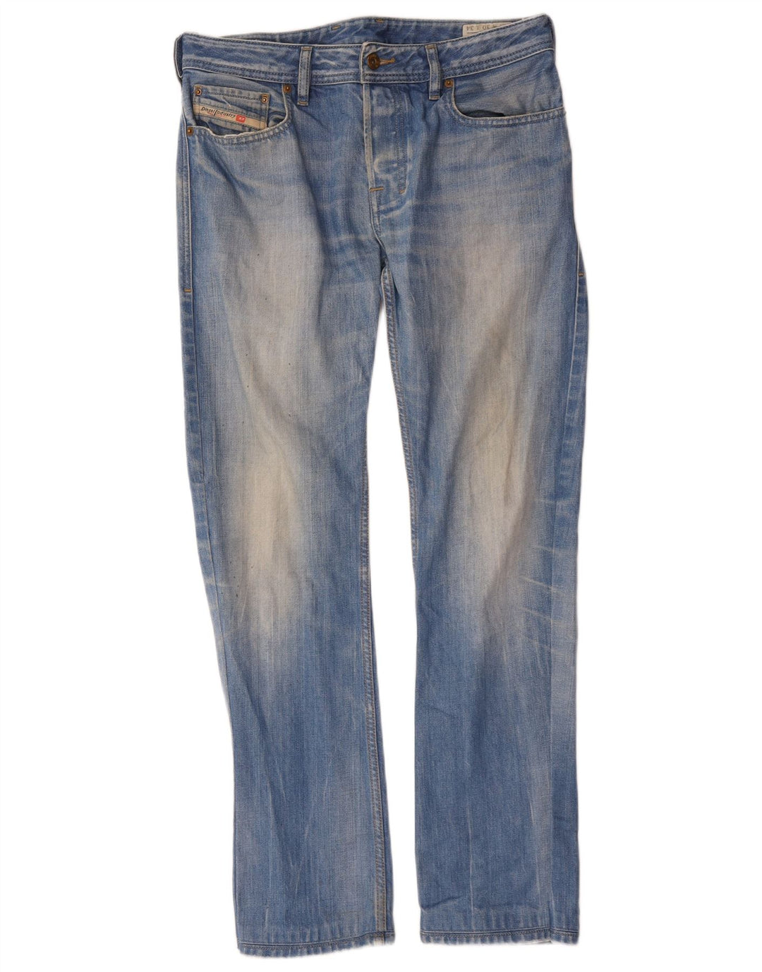 Diesel Mens Zatiny Regular Bootcut Jeans W30 L30 Blue Cotton