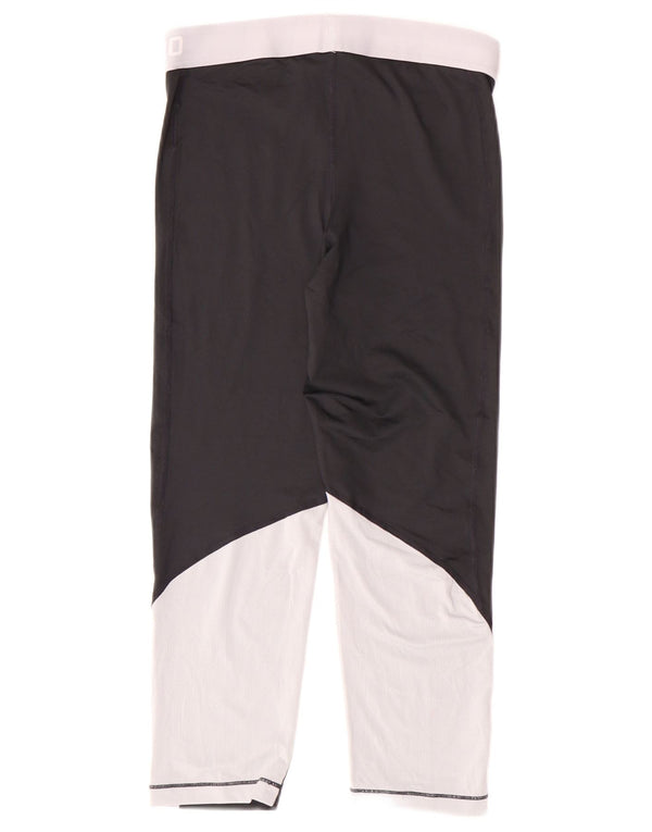 Nike Womens Dri Fit Leggings UK 14 Medium Black Polyester Sports