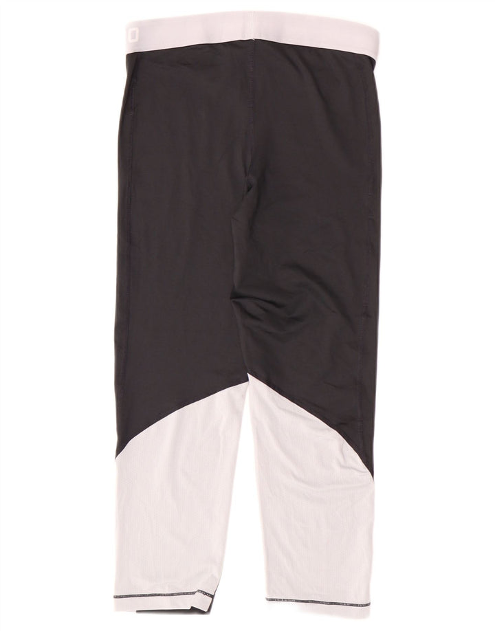 Nike Womens Dri Fit Leggings UK 14 Medium Black Polyester Sports