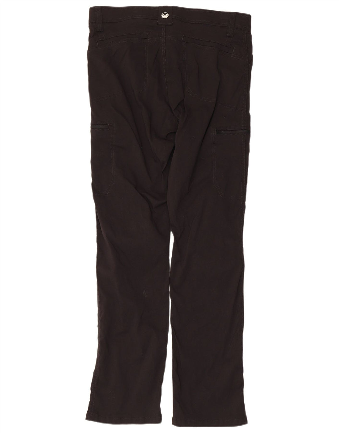 Wrangler Mens Straight Cargo Trousers W34 L32 Black Nylon