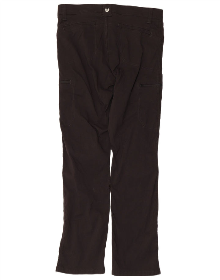 Wrangler Mens Straight Cargo Trousers W34 L32 Black Nylon