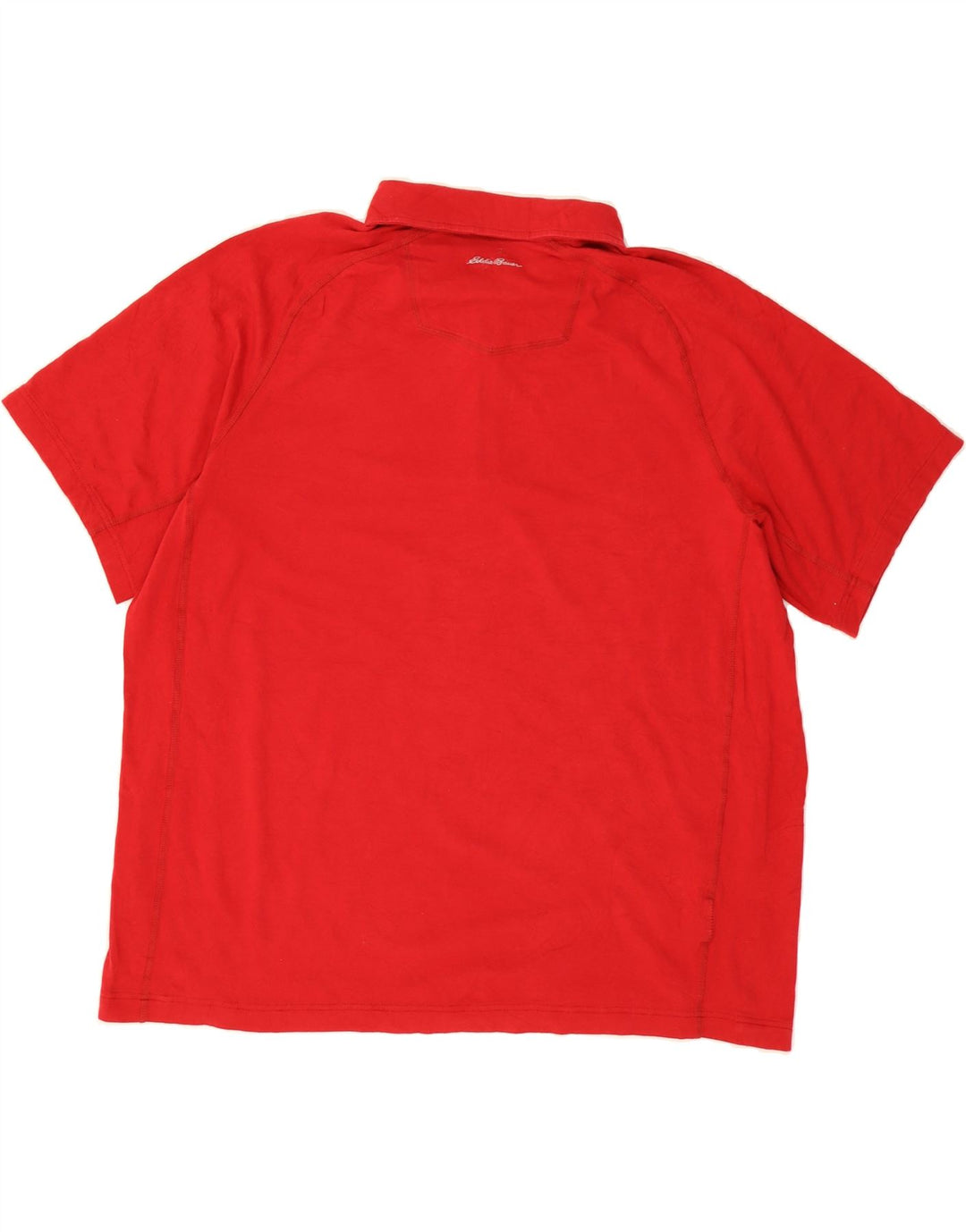 EDDIE BAUER Mens Polo Shirt 2XL Red Cotton Vintage Eddie Bauer and Second-Hand Eddie Bauer from Messina Hembry 