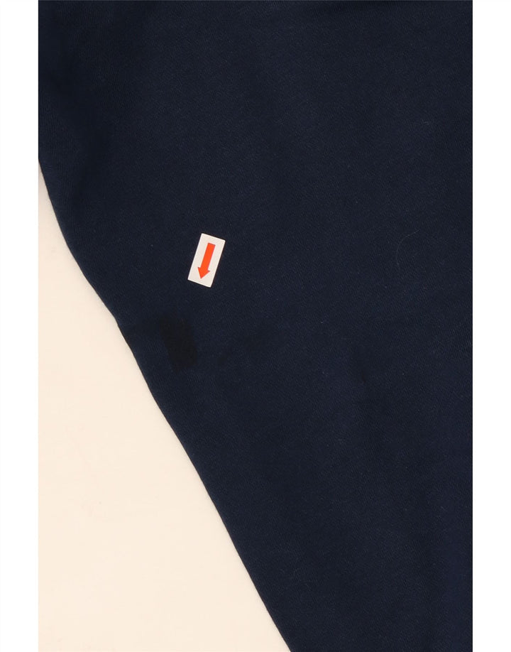 ADIDAS Mens Tracksuit Trousers Joggers UK 42/44 Large  Navy Blue Cotton