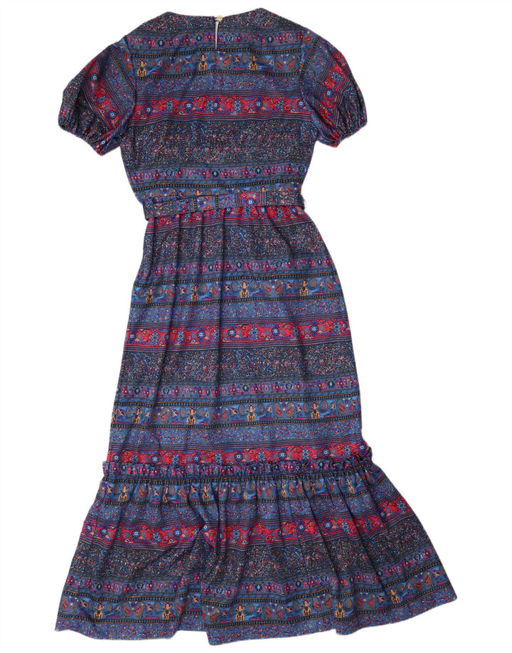 VINTAGE Womens Maxi Dress UK 12 Medium Multicoloured Paisley