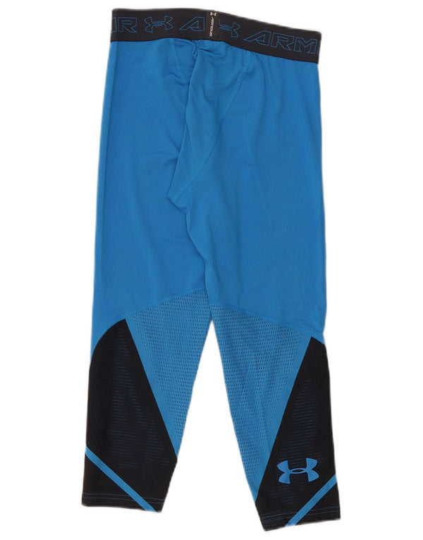 Under Armour Mens Graphic Capri Leggings XS  Blue Colourblock