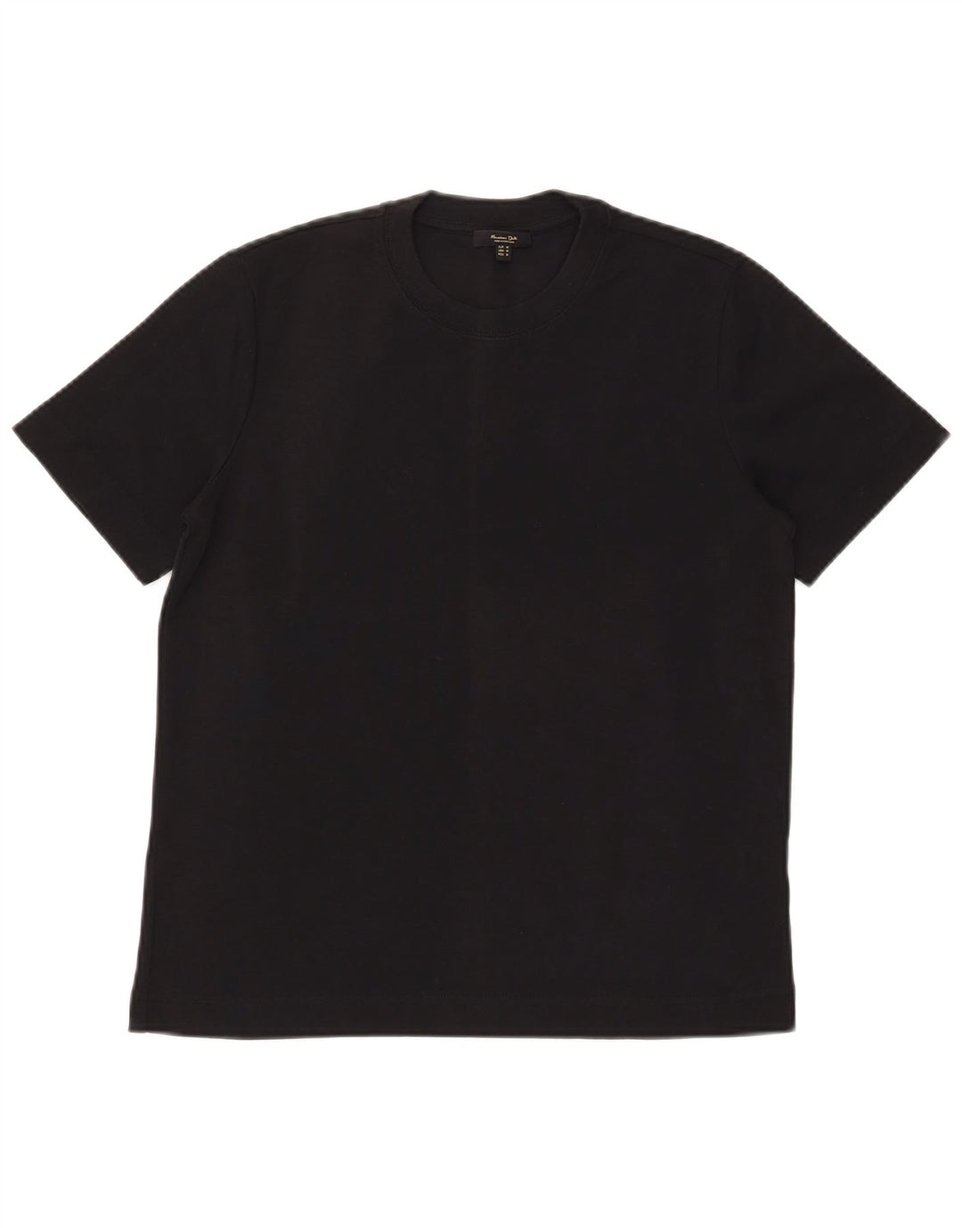 MASSIMO DUTTI Mens T-Shirt Top Medium Black