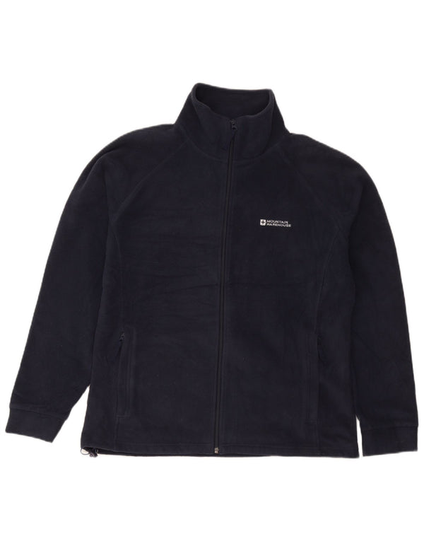Mountain Warehouse Womens Fleece Jacket UK 16 Large Navy Blue Polyester