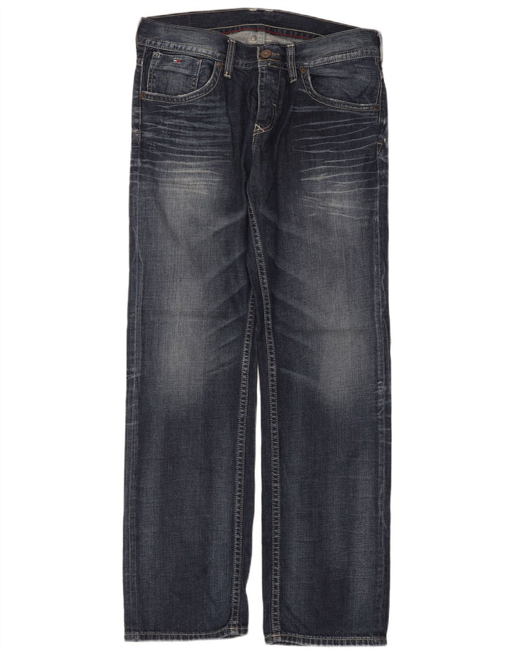 Tommy Hilfiger Mens Straight Jeans W34 L34 Blue Cotton