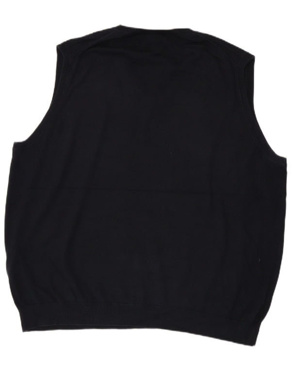 Gant Mens Vest Tank Top 4XL Navy Blue Cotton