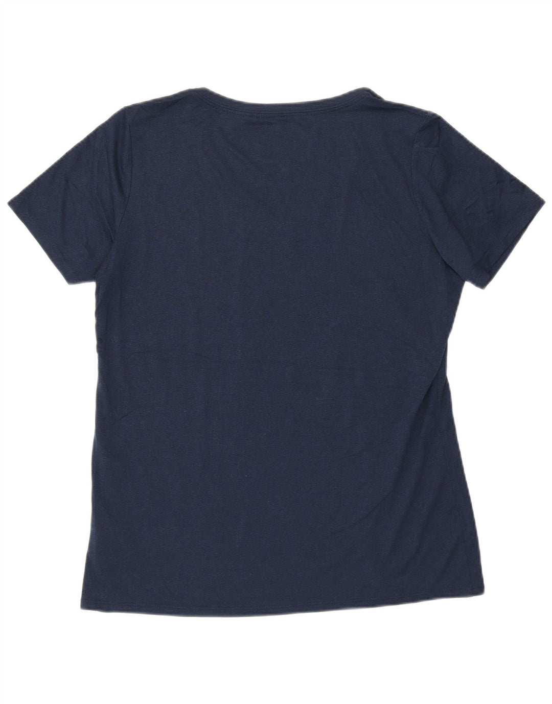 NIKE Womens Graphic T-Shirt Top UK 14 Large Navy Blue Polyester