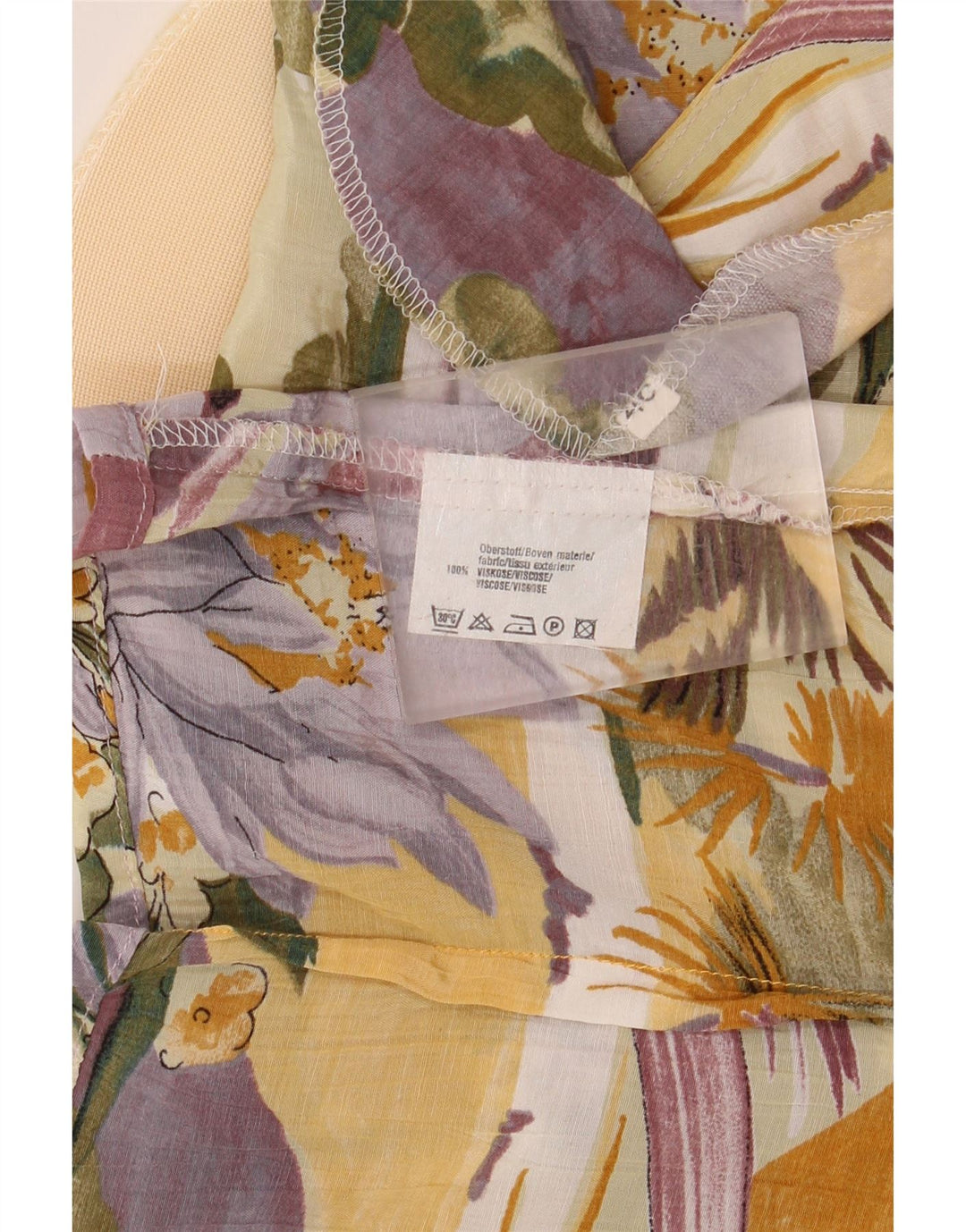 VINTAGE Womens Oversized Graphic Shirt Blouse EU 40 Medium Multicoloured