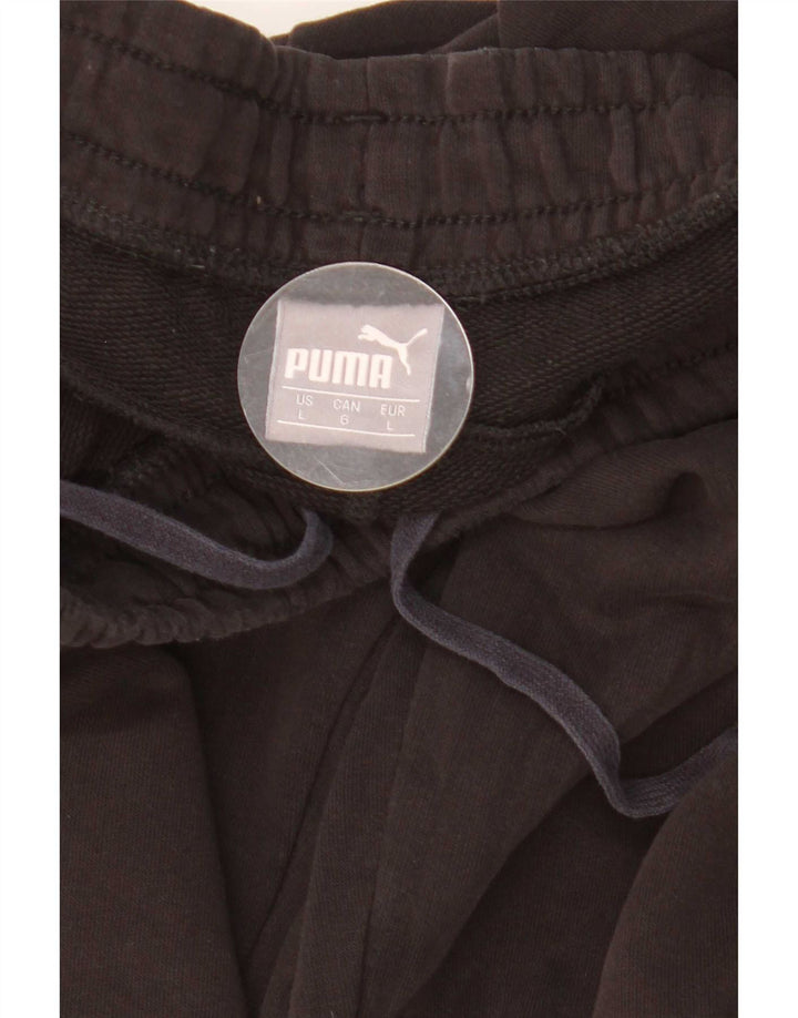 Puma Mens Tracksuit Trousers Joggers Large Black
