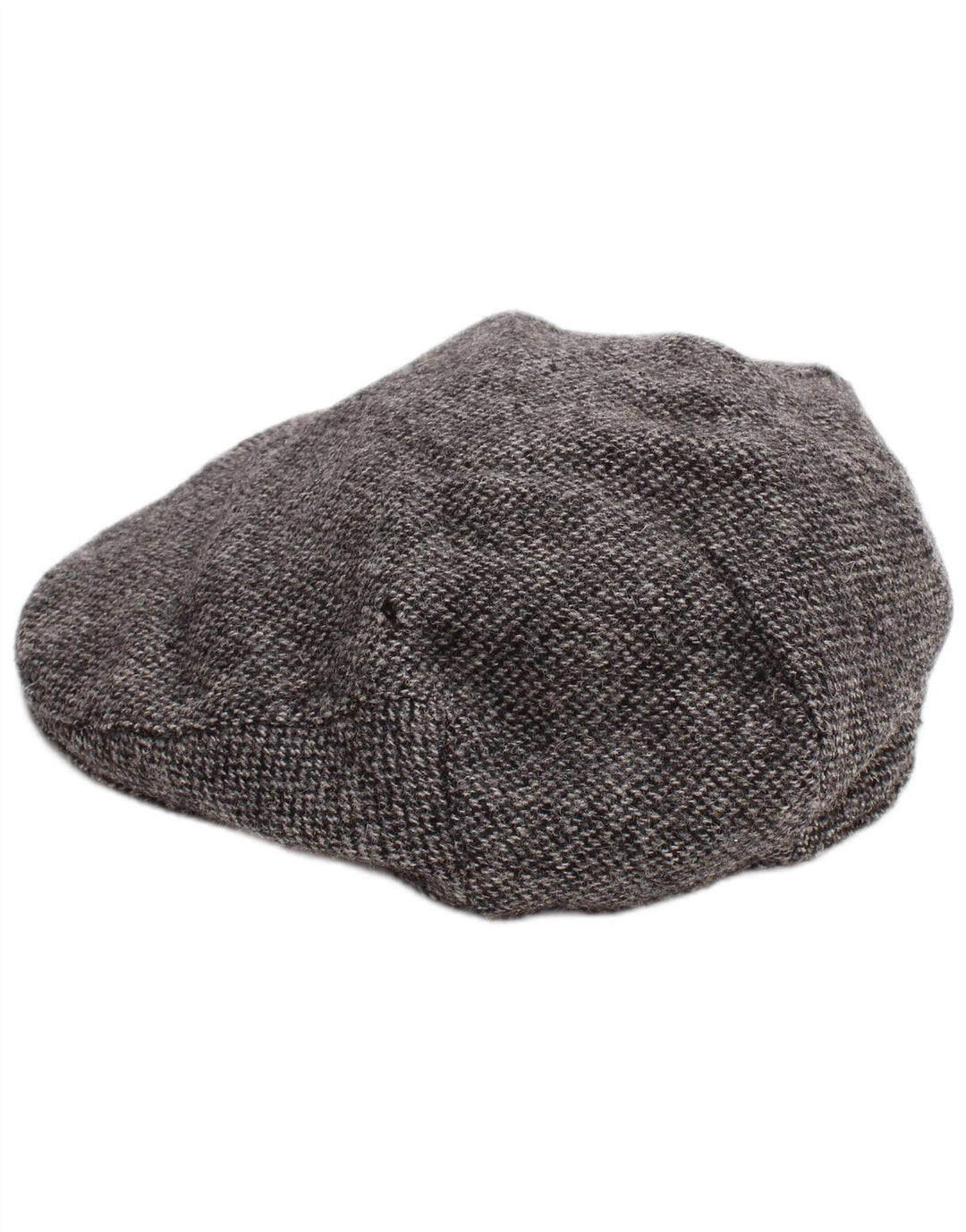 Marks & Spencer Mens Flat Cap Large Grey Herringbone Wool Classic