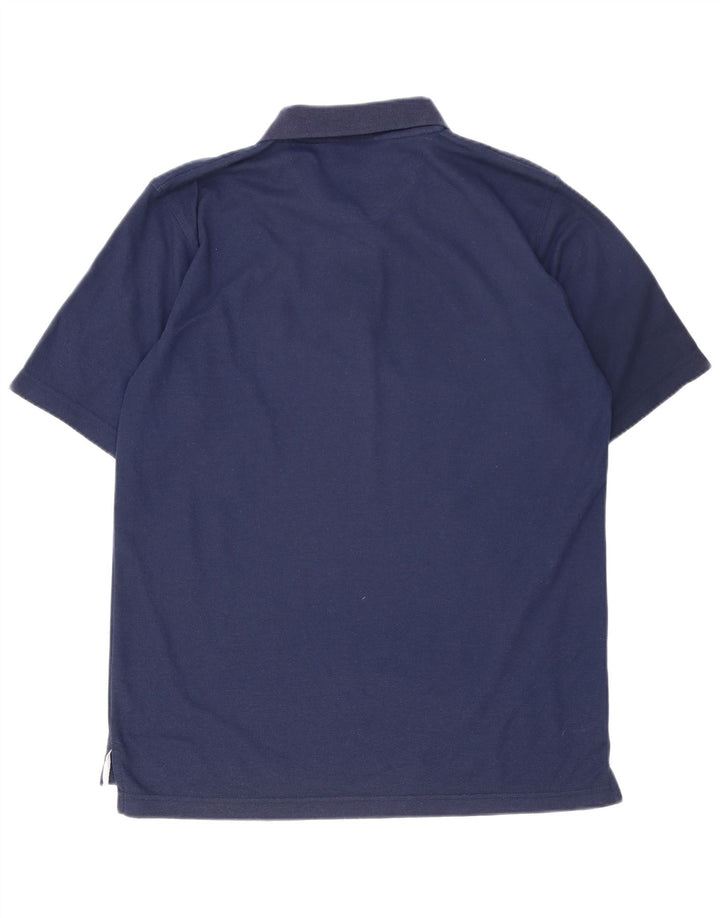 Umbro Mens Polo Shirt Large Navy Blue Polyester