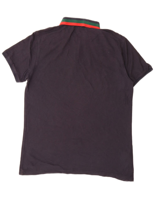 PENGUIN Mens Polo Shirt XL Navy Blue Cotton