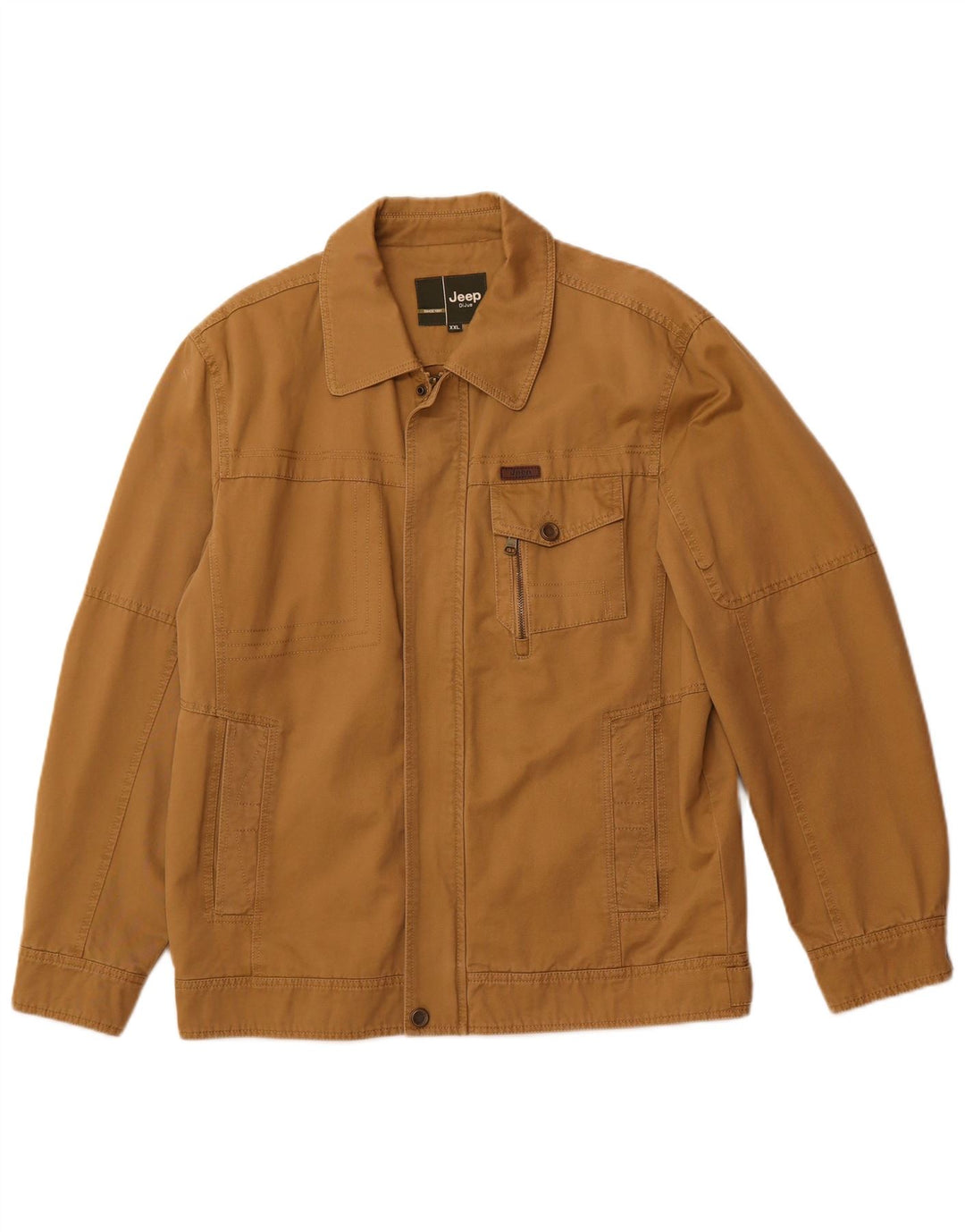 Jeep Mens Bomber Jacket UK 44 2XL Brown