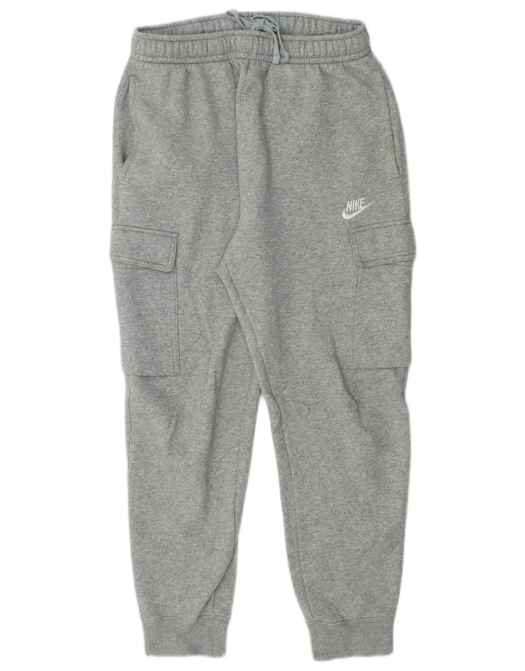NIKE Mens Cargo Tracksuit Trousers Joggers Small  Grey Cotton