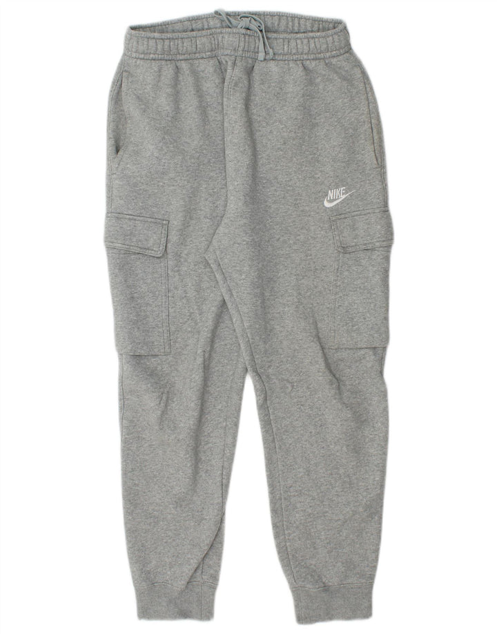NIKE Mens Cargo Tracksuit Trousers Joggers Small  Grey Cotton
