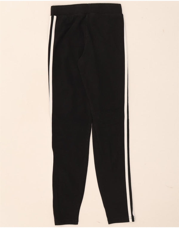 Adidas Girls Leggings 11-12 Years Black Cotton