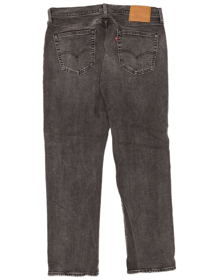Levi's Mens 514 Straight Jeans W34 L30 Grey Cotton