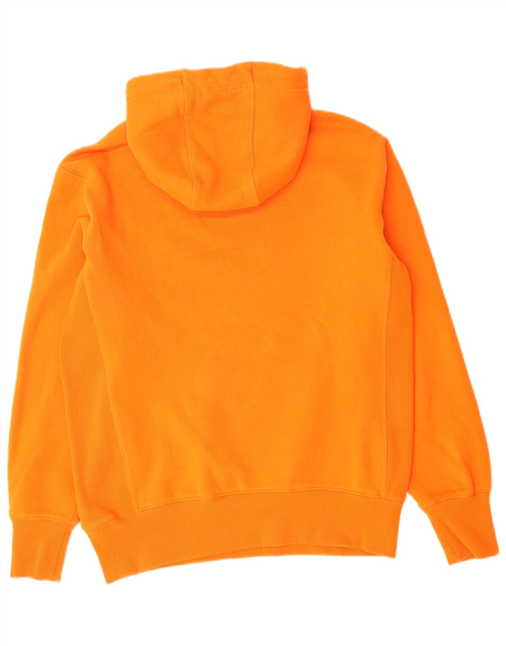 SUPERDRY Mens Hoodie Jumper Medium Orange Cotton