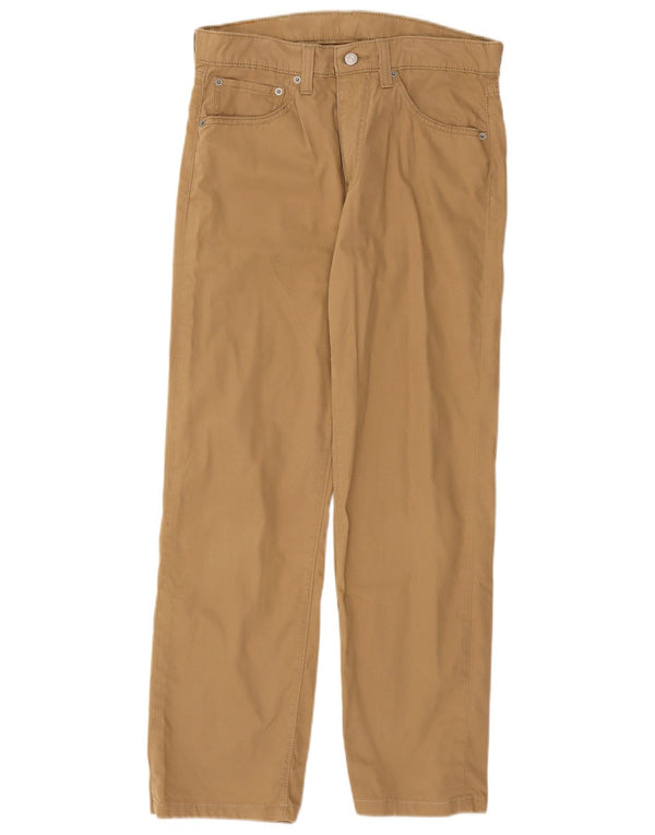 Levi's Womens 751 Straight Casual Trousers W32 L30 Beige Cotton