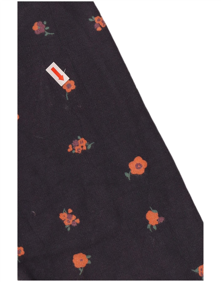 Jack Wills Womens Graphic Hoodie Jumper UK 12 Medium Navy Blue Cotton