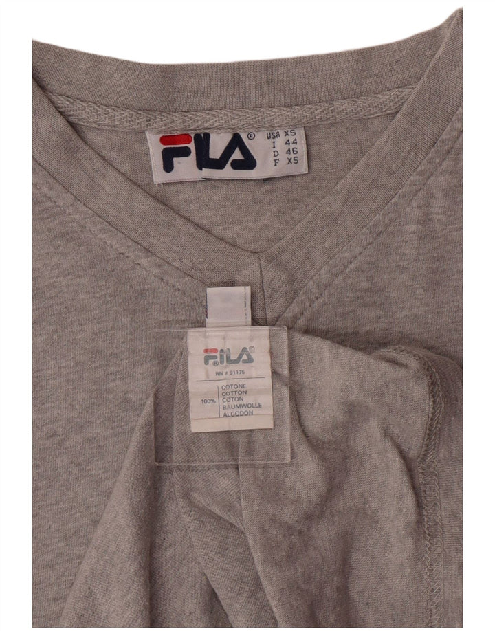 Fila Mens T-Shirt XS Grey Cotton