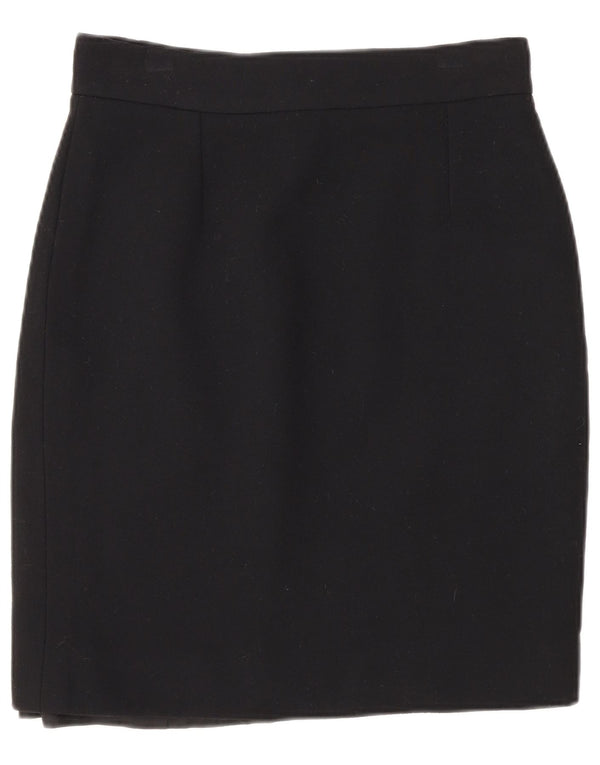 Moschino Womens Cheap and Chic Pencil Skirt UK 14 Medium W28 Black Wool