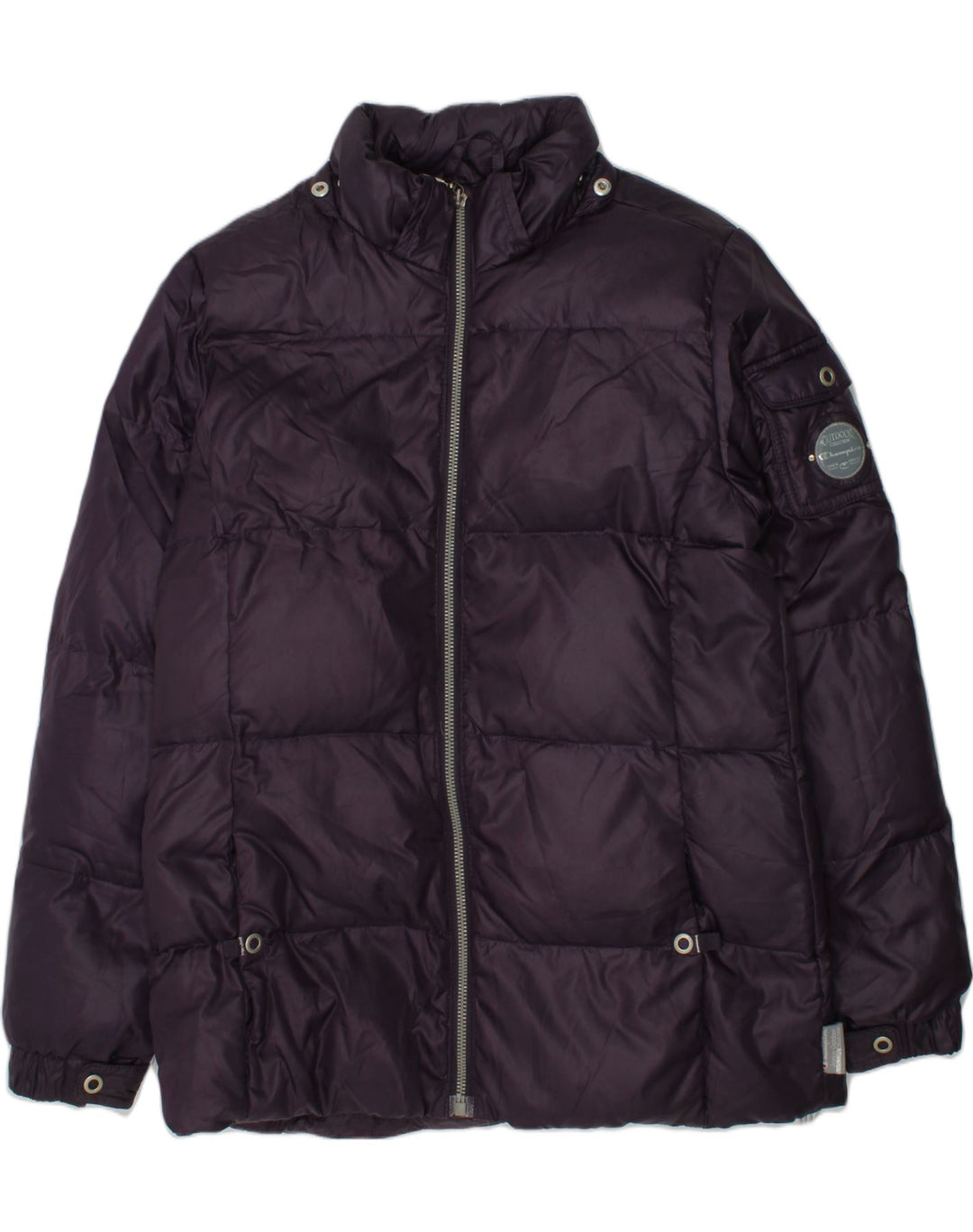 CHAMPION Girls Padded Jacket 9-10 Years Medium Brown Polyester | Vintage Champion | Thrift | Second-Hand Champion | Used Clothing | Messina Hembry 