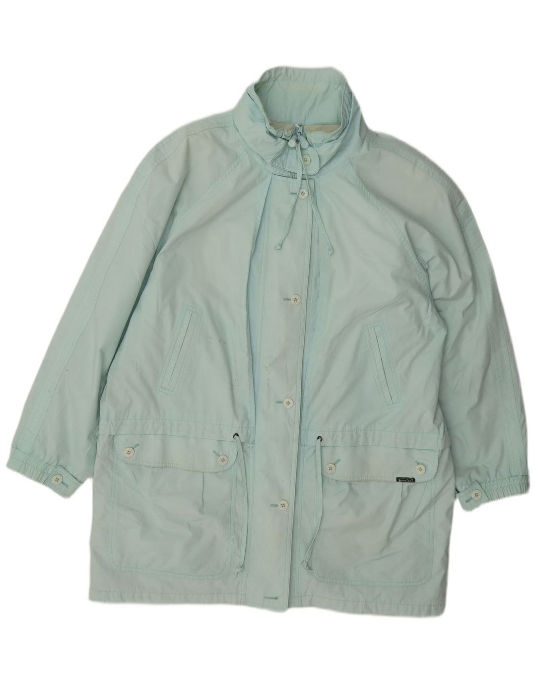 C&A Womens Oversized Utility Jacket EU 44 XL Blue Polyester