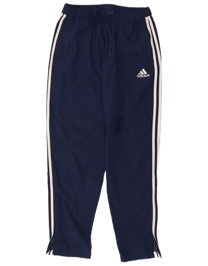 Adidas Mens Tracksuit Trousers Large Navy Blue Polyester