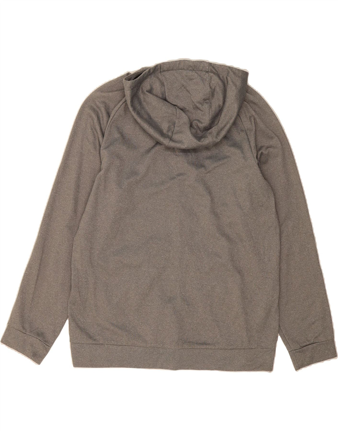 NIKE Mens Dri Fit Zip Hoodie Sweater Large Grey Polyester Vintage Nike and Second-Hand Nike from Messina Hembry 