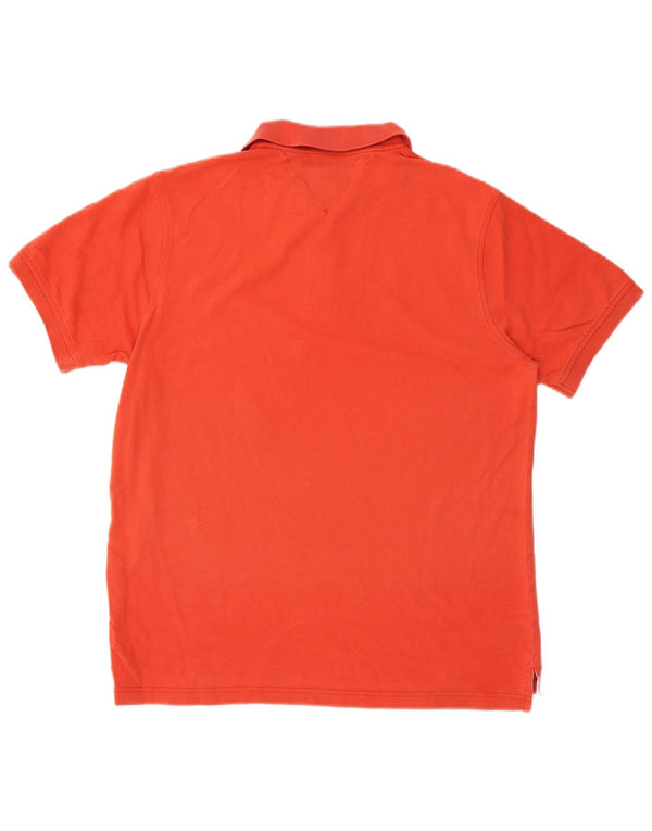 Tommy Hilfiger Mens Slim Fit Polo Shirt XL Orange Cotton