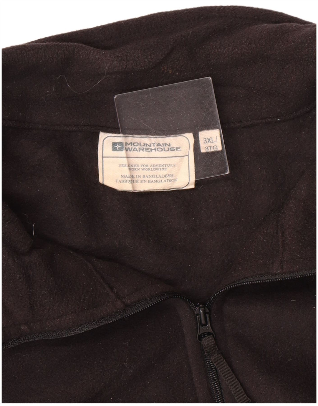 Mountain Warehouse Mens Zip Neck Fleece Jumper 3XL Black