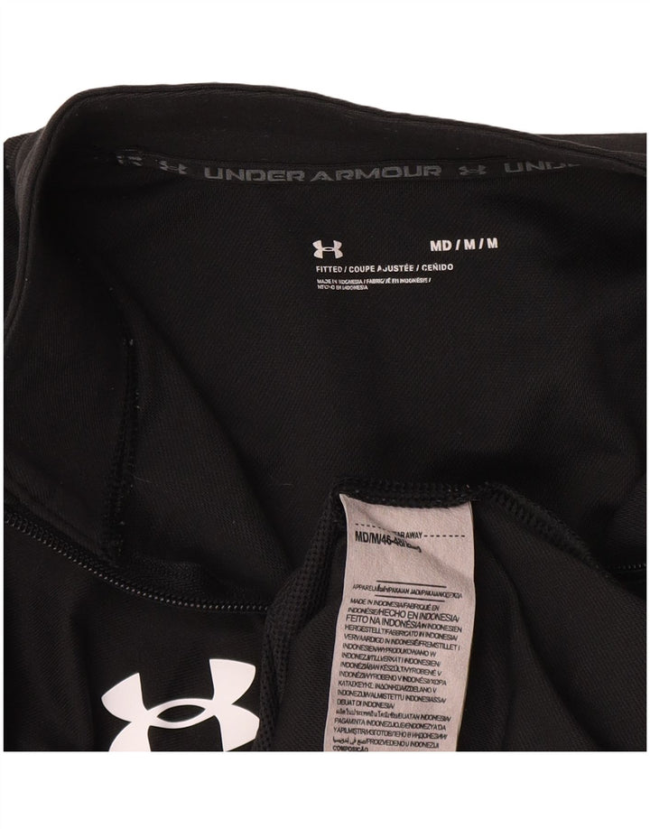 Under Armour Mens Tracksuit Top Jacket Medium Black Polyester
