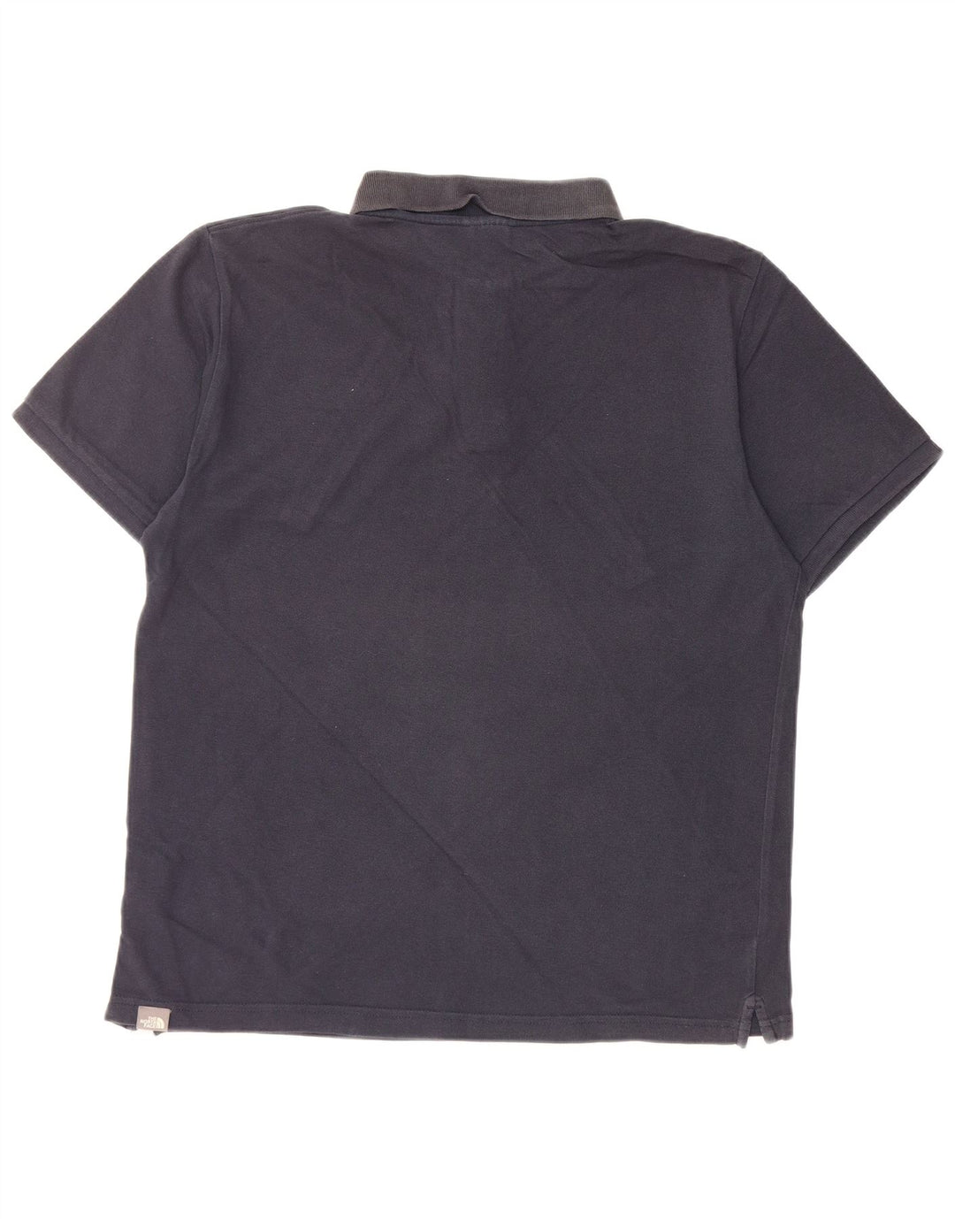 THE NORTH FACE Mens Polo Shirt Medium Navy Blue Cotton
