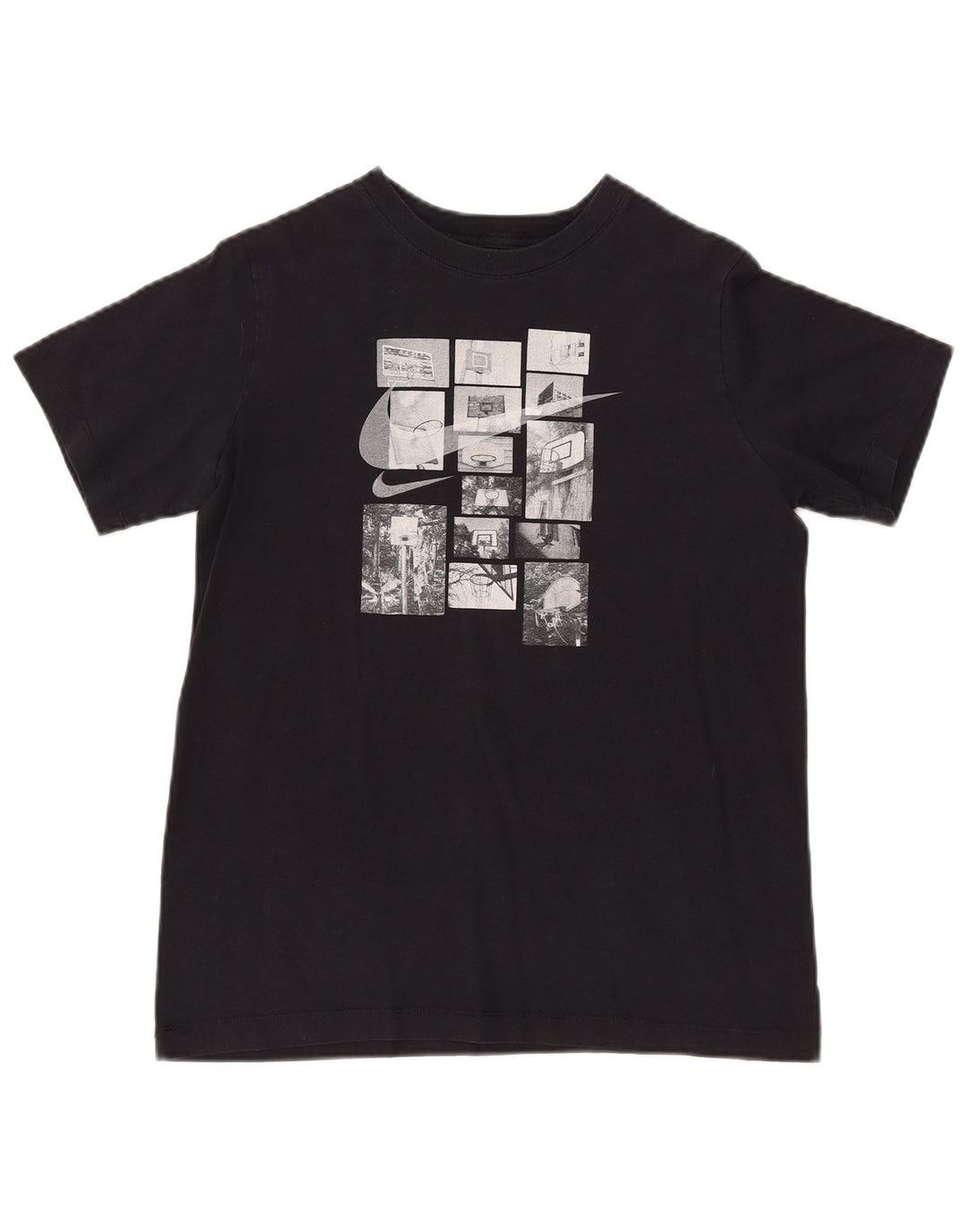 NIKE Womens Graphic T-Shirt Top UK 18 XL Black