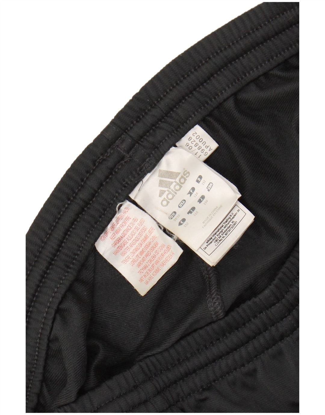 ADIDAS Boys Tracksuit Trousers 11-12 Years  Grey Polyester