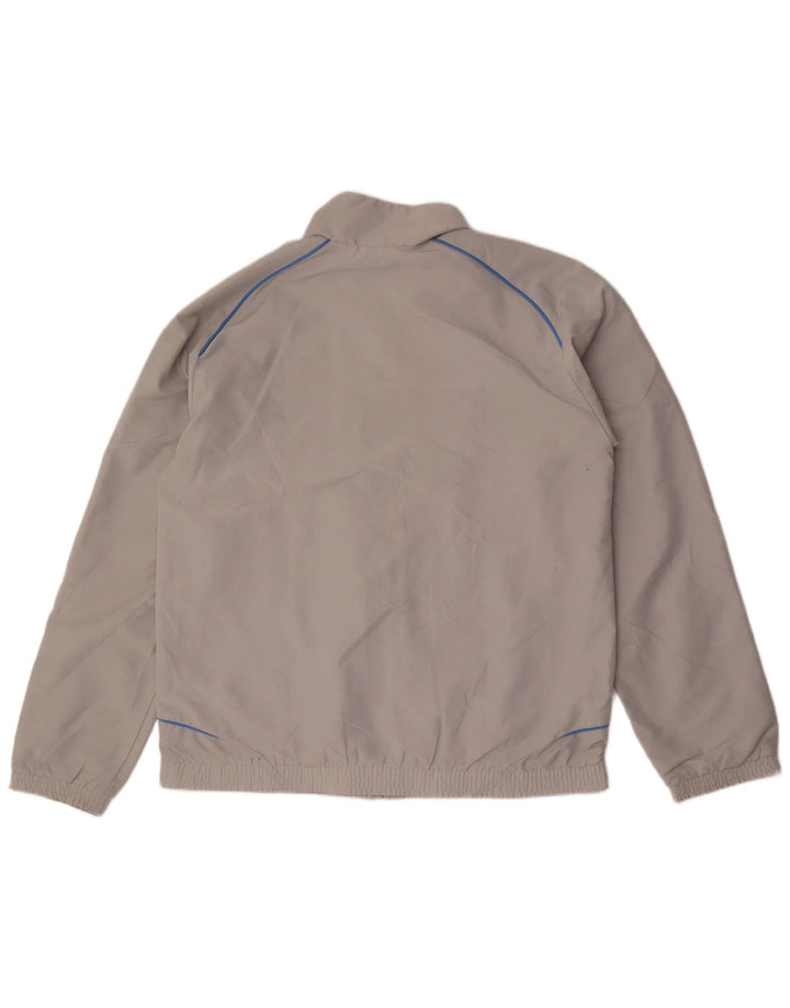 Adidas Mens Tracksuit Top Jacket UK 42/44 Large Grey Polyester