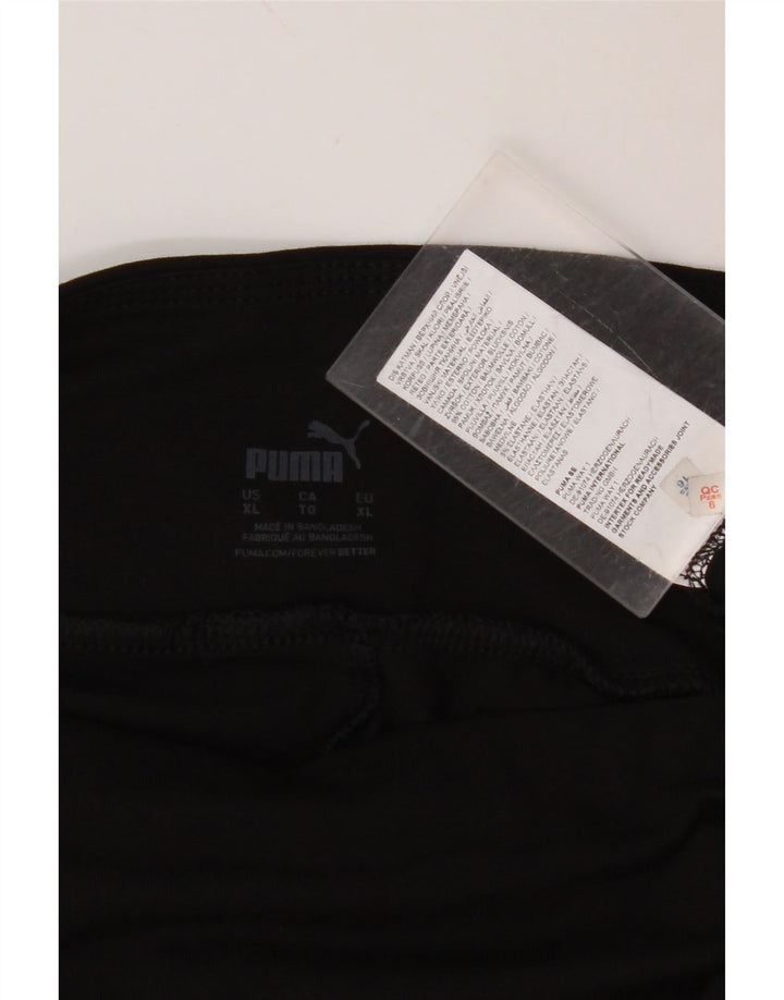 PUMA Womens Graphic Leggings UK 18 XL Black Cotton