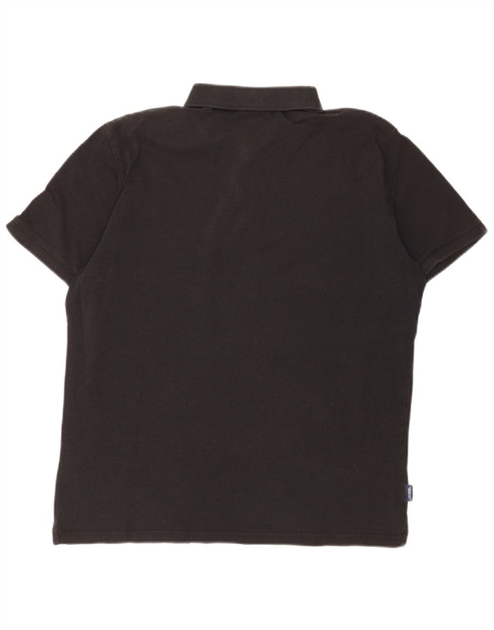 Superdry Mens Polo Shirt XL Black Cotton