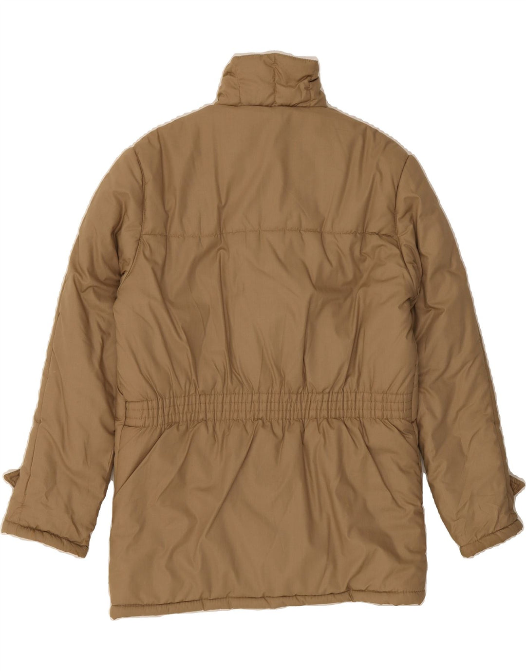 VINTAGE Mens Padded Jacket UK 36 Small Brown Polyester Vintage Vintage and Second-Hand Vintage from Messina Hembry 