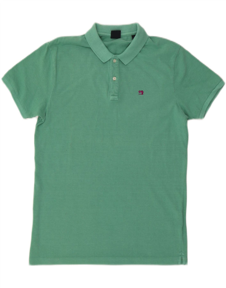 SCOTCH & SODA Mens Amsterdam Couture Polo Shirt Medium Green Cotton