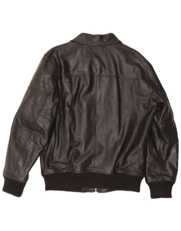 Conbipel Mens Leather Jacket IT 54 XL Black