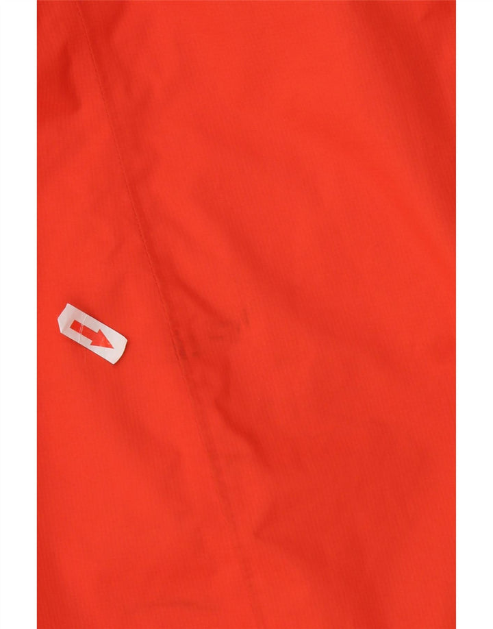 The North Face Womens Hooded Rain Jacket UK 14 Medium Orange Polyester