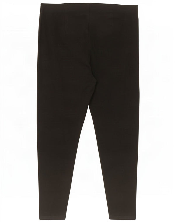 Marks & Spencer Womens Slim Cropped Trousers UK 20 2XL W36 L26 Black
