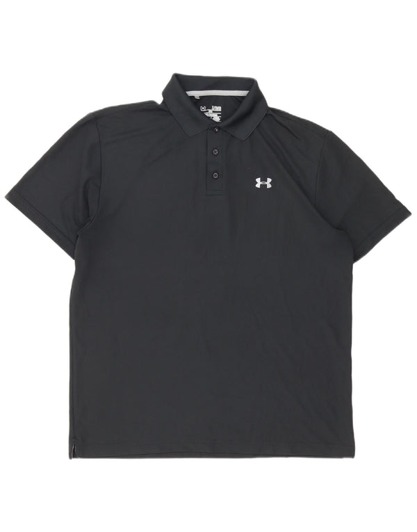 Under Armour Mens Heat Gear Polo Shirt XL Black